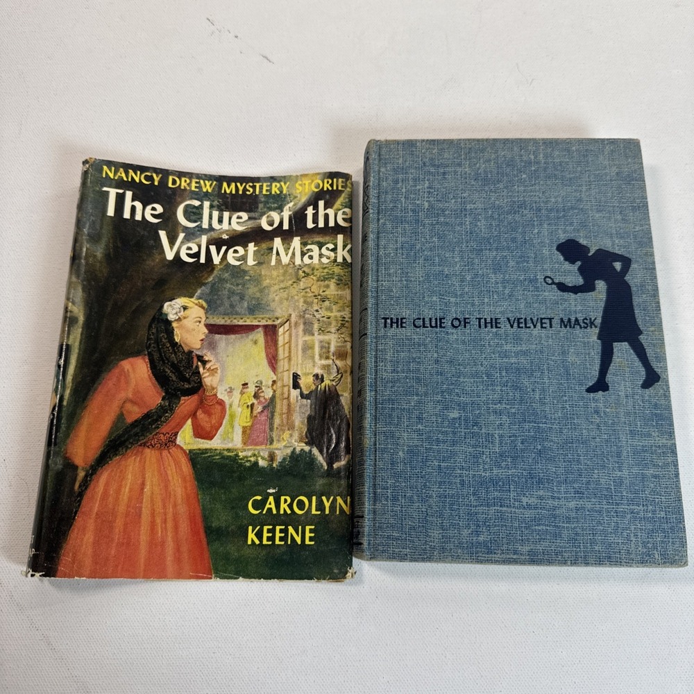 Vintage‎ Nancy Drew #30 The Clue of the Velvet Mask HC/DJ Carolyn Keene Grosset